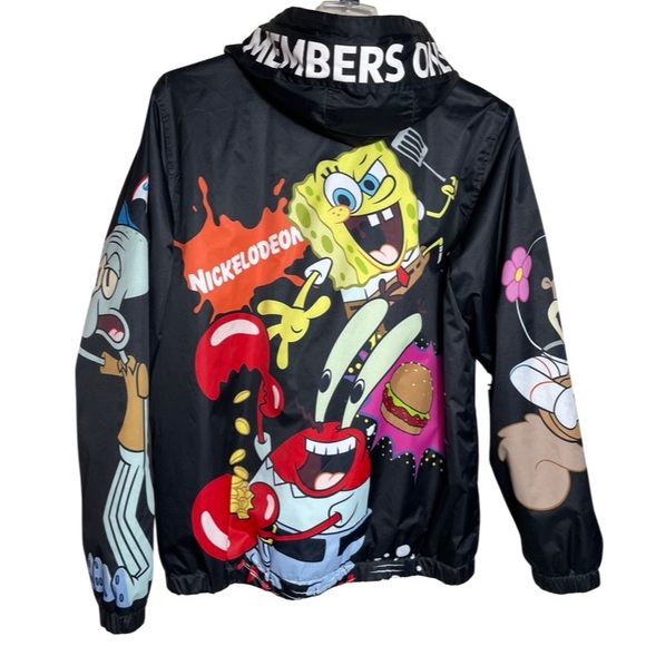 Members Only x Nickelodeon Spongebob Mega Print Men's Hooded Jacket | Unisex | M - Picture 3 of 4